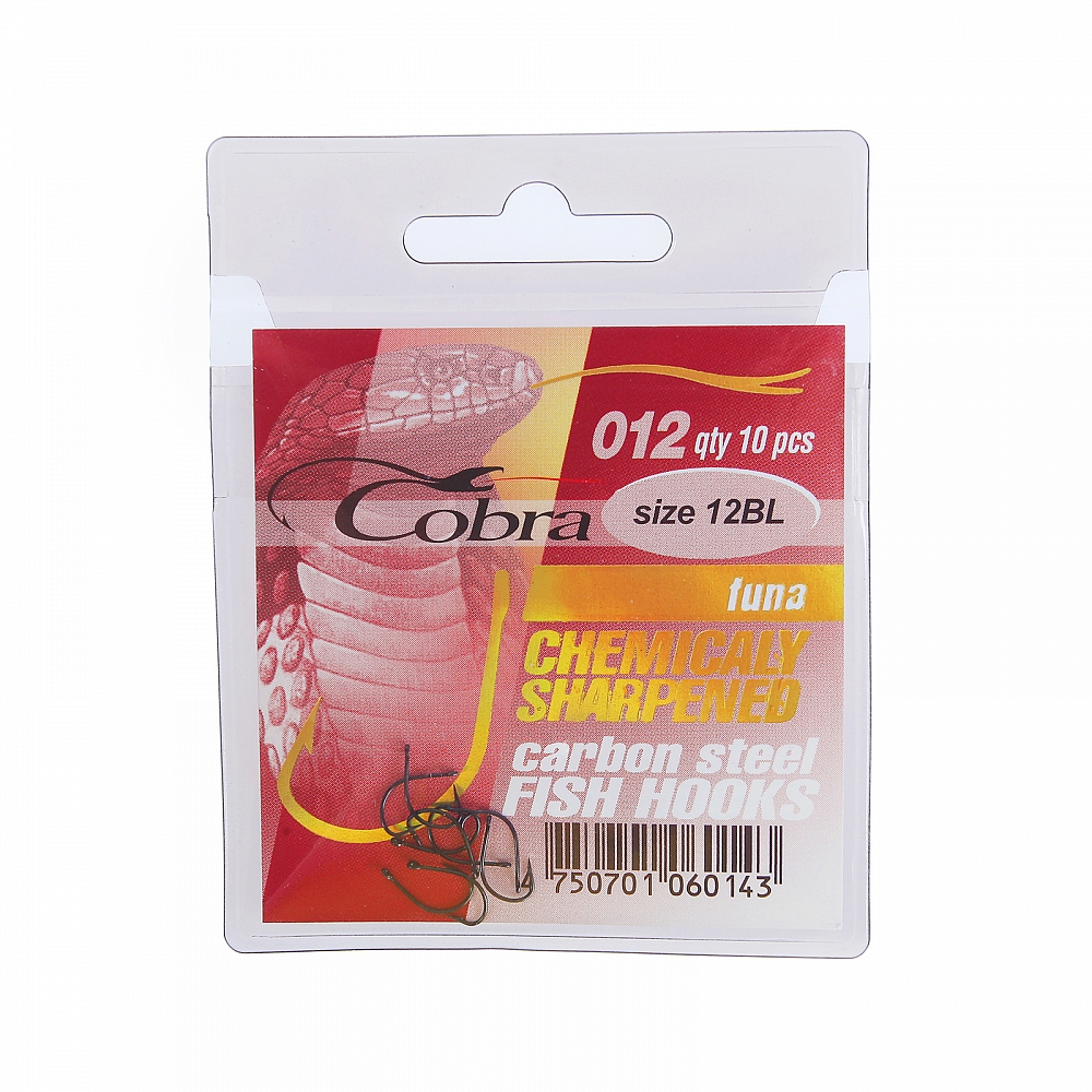 Крючок "Funa" BL-12 012 (10шт) (Cobra). Фото №1 Крючок "Funa" BL-12 012 (10шт) (Cobra). Фото №1