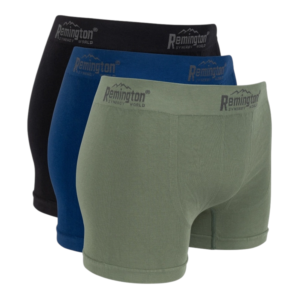 Мужские трусы боксеры Remington, set 3 pieces (черный, синий, зеленый) р. S/M. Фото №1