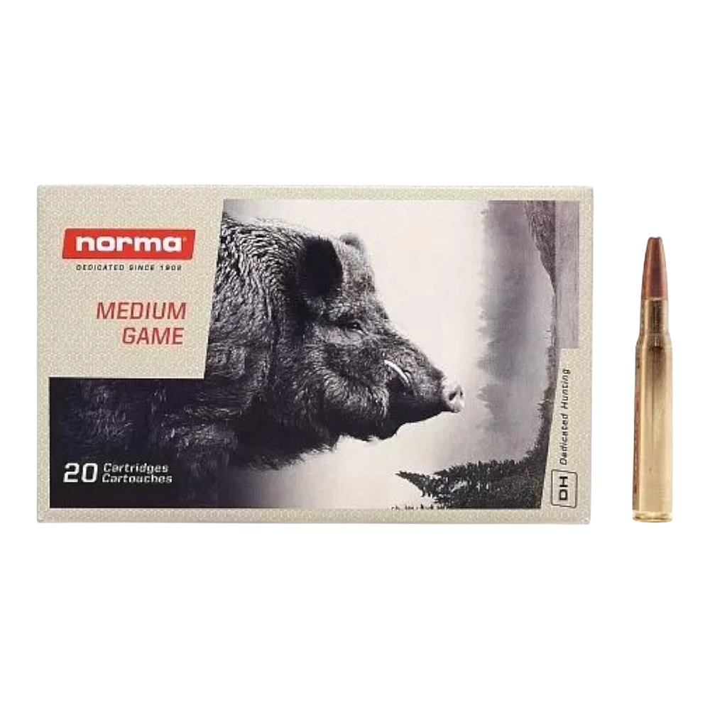 Патрон нарезной NORMA калибр 30-06 SPRG Vulkan 11,7 гр. 180 grn. (в пачке 20 шт.). Фото №1
