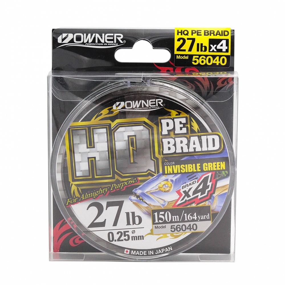Леска Owner HQ PE BRAID LINE 150м 0,12мм. Фото №1