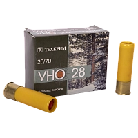 Патрон Техкрим 20/70 с пулей УНО-28 (в упаковке 10 шт) (в коробке 300 шт.)