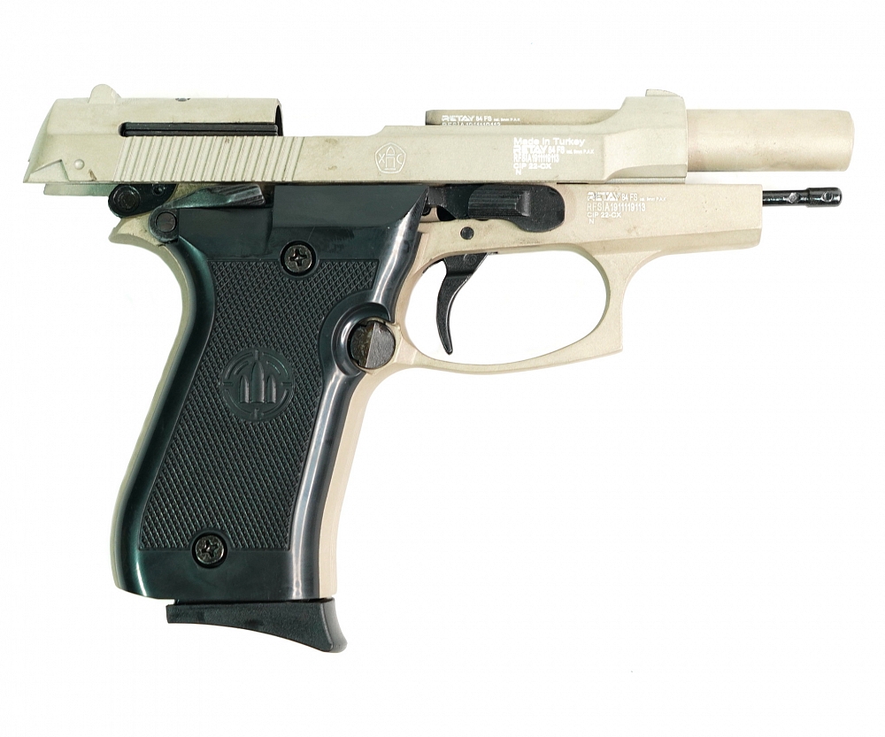 Пистолет охолощенный RETAY MOD84, (Beretta), Сатин, калибр 9mm. P.A.K. Фото №5