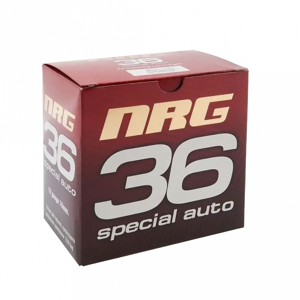 Патрон АЗОТ 12/70 NRG Auto 36г, №3 (в пачке 25 шт) (в коробке 250 шт.). Фото №1