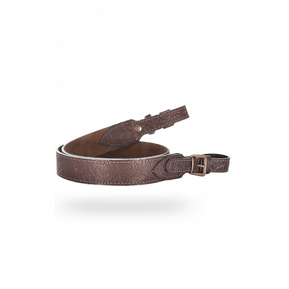 Ремень ружейный прямой 35 мм кожа/велюр (ХСН). Фото №2