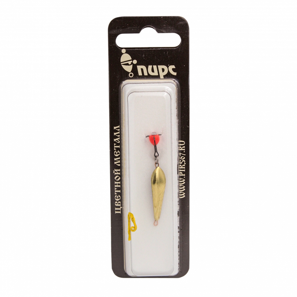 Блесна ЖОР Окуневая-Чертик №1, 30мм, 2,5гр, цвет (латунь/рандоль) впаянный крючок. Фото №2