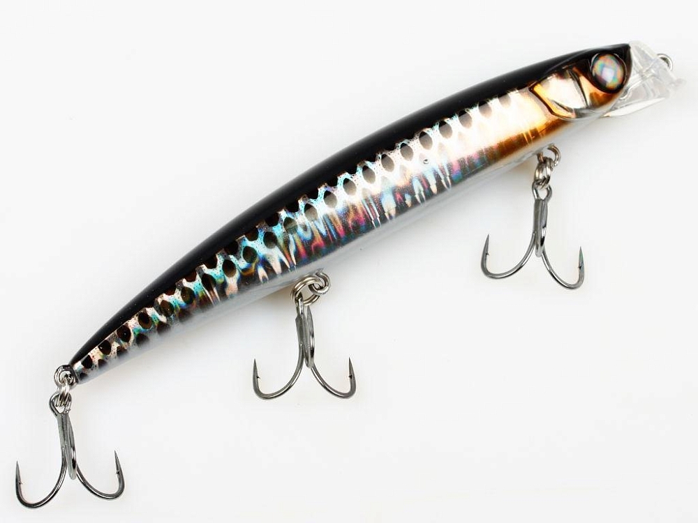 Воблер JACKALL Rada Minnow 114 hl silver & black. Фото №2
