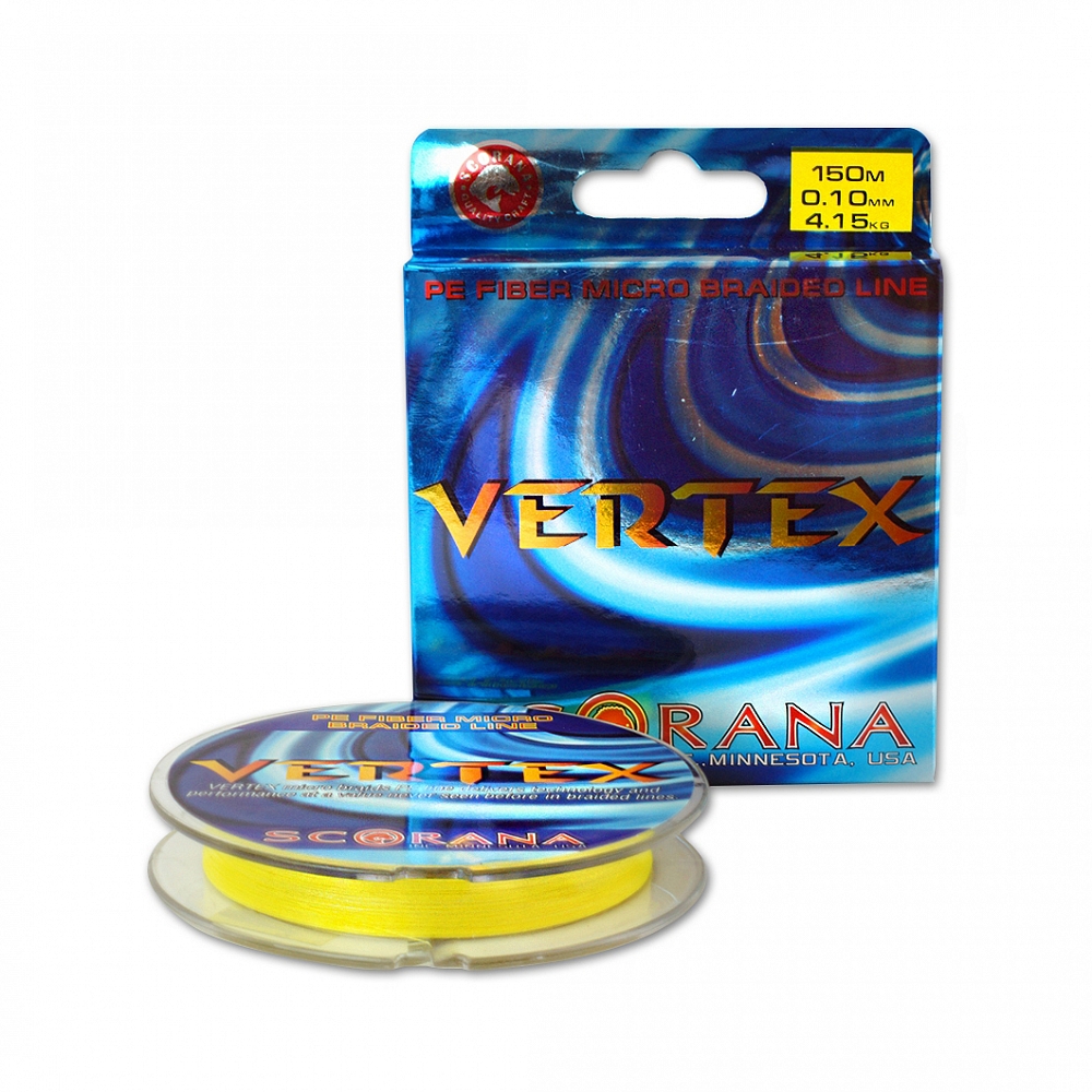 Леска плетёная флюоресцентная Scorana 0.40мм 150м. Фото №1