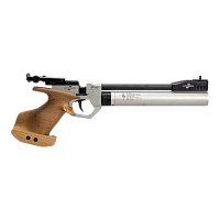 Пистолет пневматический спортивный AP16 калибр 4,5 (Silver, Бук натуральный)