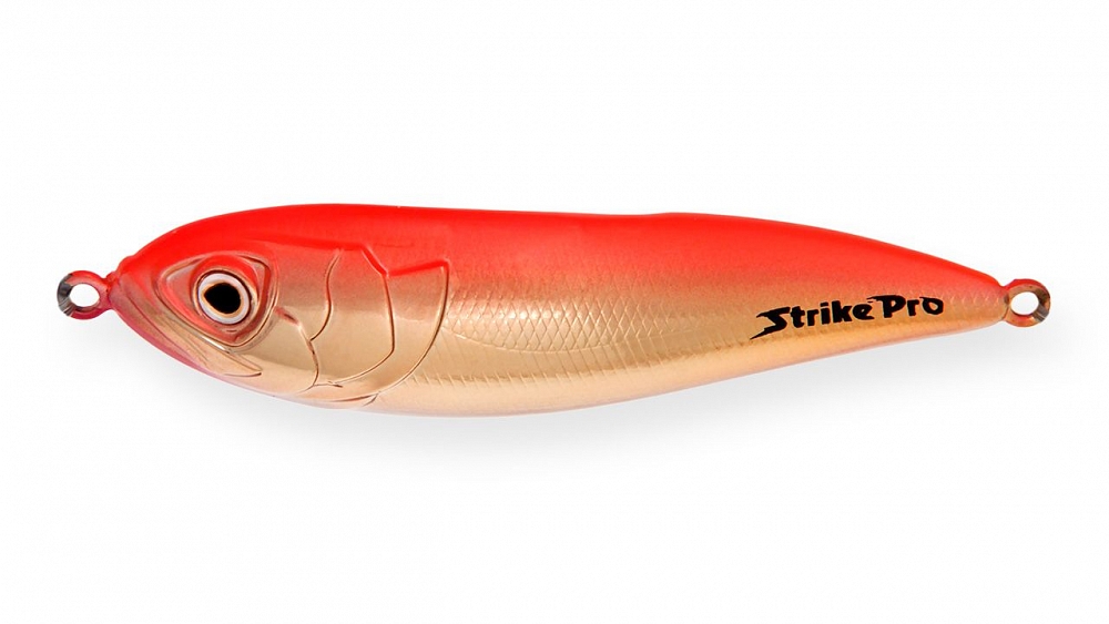 Блесна пластиковая шумовая колеблющаяся Strike Pro Killer Pike 75 13,0 гр. 7,5 см. (PST-02#A125E). Фото №1
