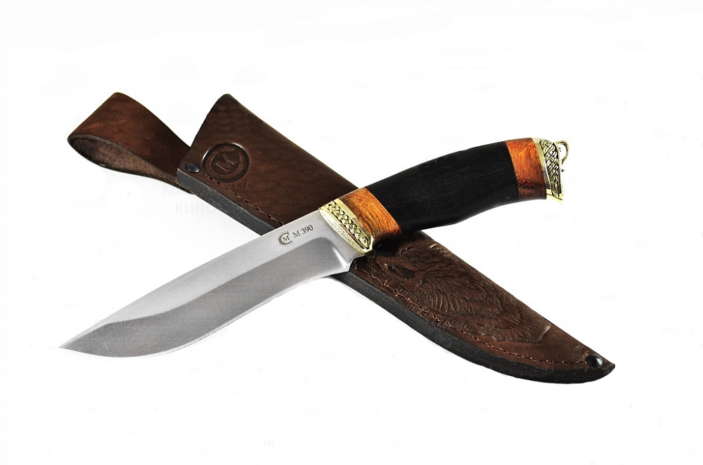 Нож "Беркут" кованая сталь, М390, литье, рукоять из ценных пород дерева (ИП Семина). Фото №2