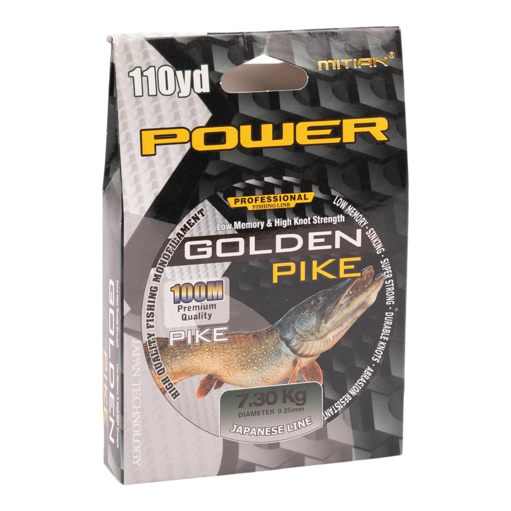 Леска монофильная "Golden Pike" 100m d 0.25. Фото №1