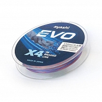 Плетеный шнур Ayashi EVO-X4 (multi) d-0,132mm