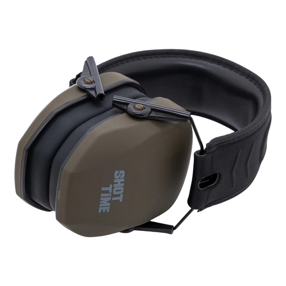 Наушники противошумные ShotTime 18 стрелковые, NRR 25dB /SNR 31dB, мягкое оголовье экокожа+ткань. Фото №7 Наушники противошумные ShotTime 18 стрелковые, NRR 25dB /SNR 31dB, мягкое оголовье экокожа+ткань. Фото №7
