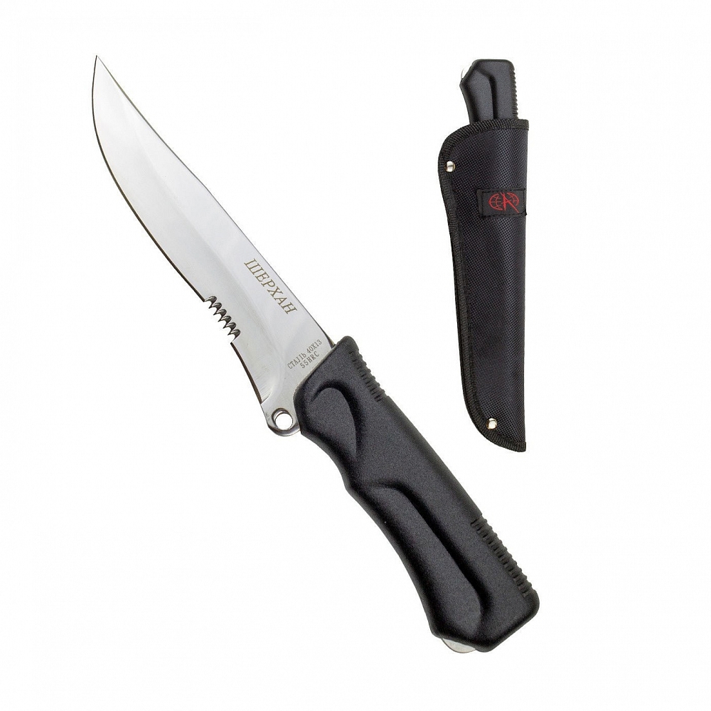 Нож охотничий Flip N' Zip - Double (BOX) Orange Кордуровый чехол. Фото №1