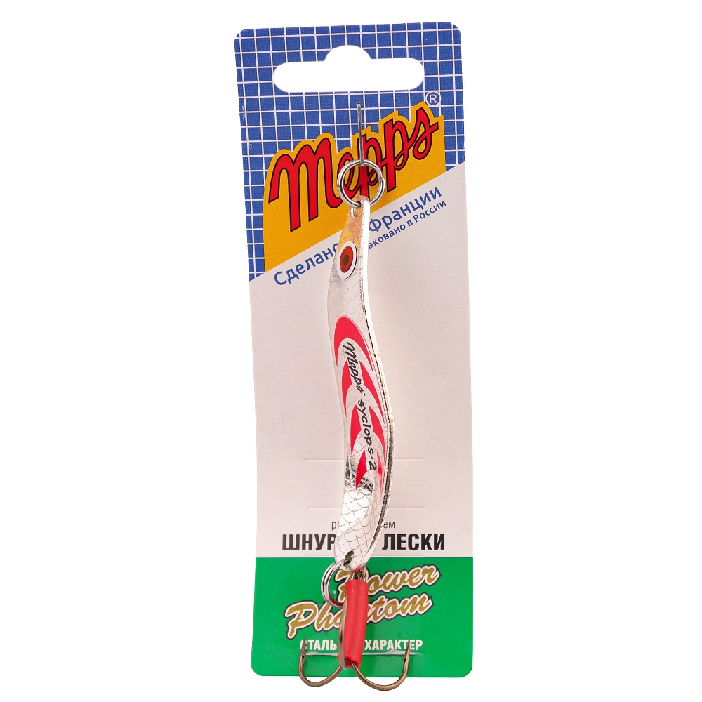 Блесна Mepps Syclops 2 silver/red. Фото №2