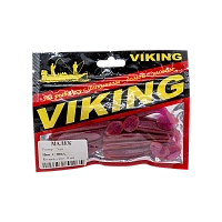 Резина съедобная виброхвост VIKING серия Малек 75 мм, слива (8 шт.)