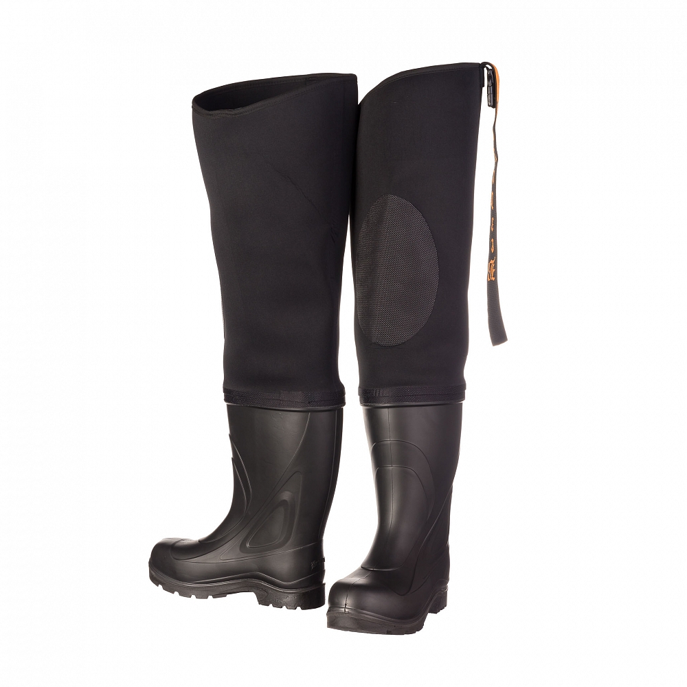 Сапоги рыбацкие «Топтыгин 2- рыбак», ЭВА и ПУ  с неопреновой надставкой, черный р. 42. Фото №2