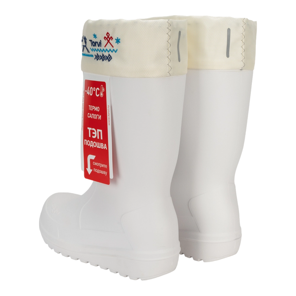 Сапоги TORVI Onega ЭВАс 4-слойным сменным вкладышем (мех) -40С р.белый 40. Фото №7