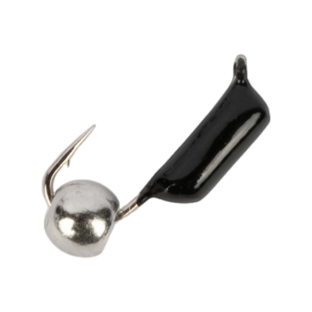 Мормышка вольфрамовая Trye Weight черная "Гвоздешарик" d2,0мм шарик, никель (10шт). Фото №2 Мормышка вольфрамовая Trye Weight черная "Гвоздешарик" d2,0мм шарик, никель (10шт). Фото №2