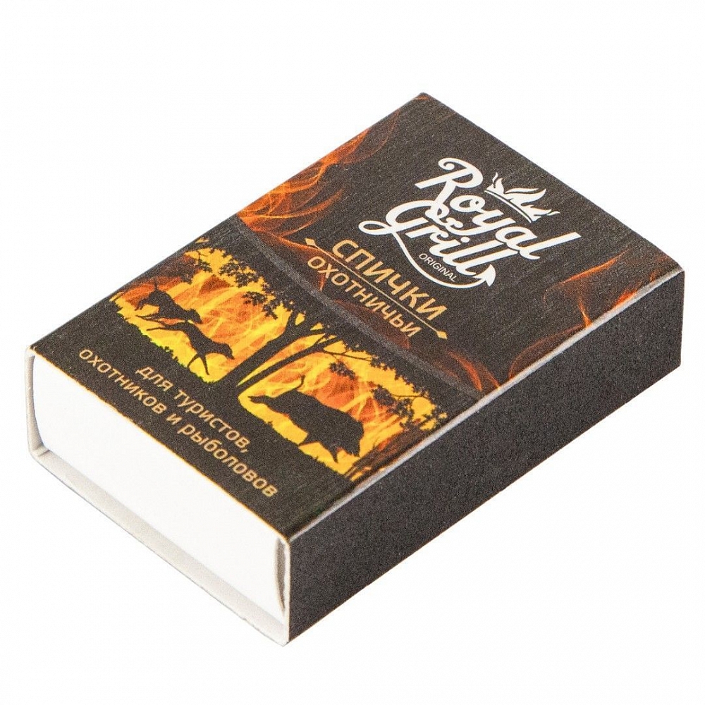 Спички ROYALGRILL "Охотничьи" 45мм/20шт. Фото №1