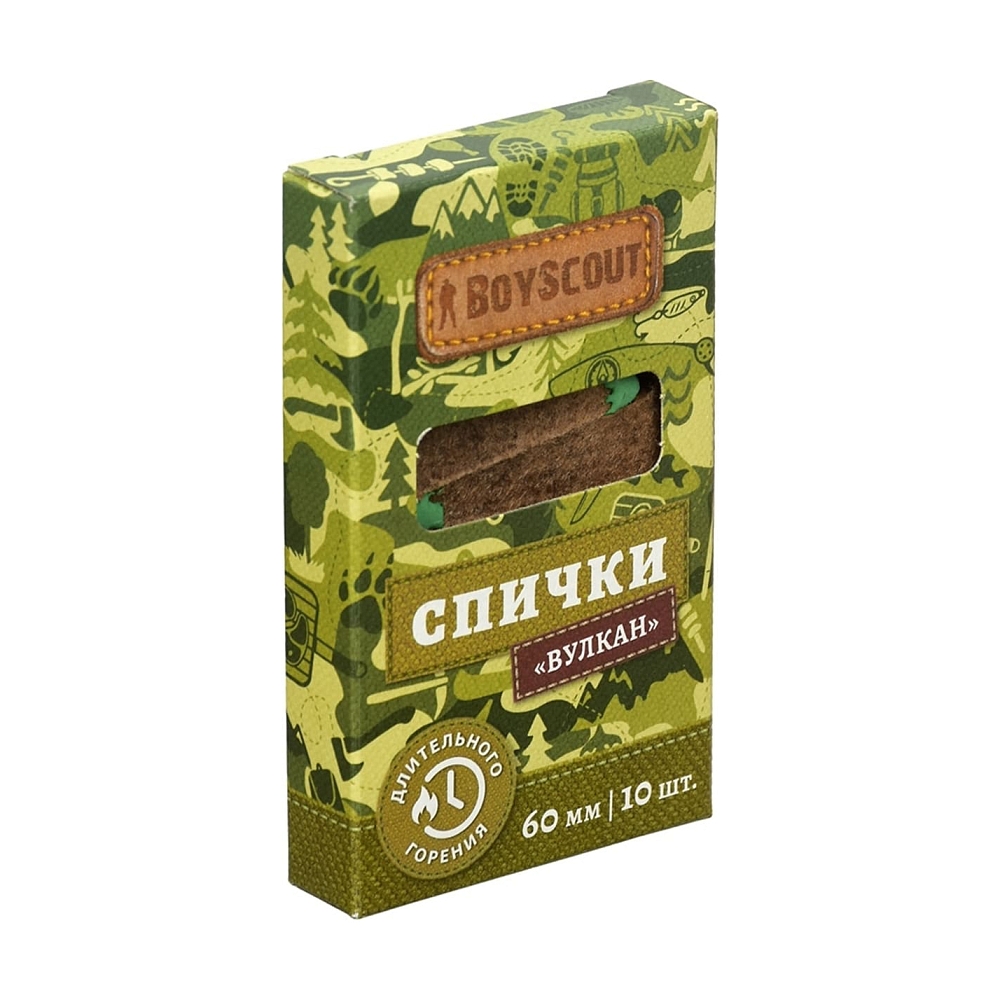 Спички костровые "Вулкан" 60мм Boyscout. Фото №2