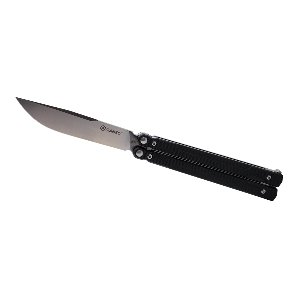 Нож складной туристический Ganzo G766-BK, черный. Фото №1