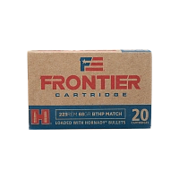 Патрон нарезной HORNADY Frontier кал. 223 REM BTHP MATCH 4.4гр./ 68 gr. (в пачке 20 шт)