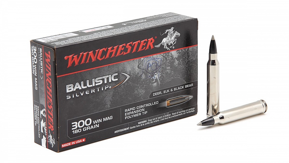 Патрон нарезной WINCHESTER калибр 300 WIN Mag Ballistic Silver Tip 11,6 гр. 180 grn. (в пачке 20 шт.). Фото №1