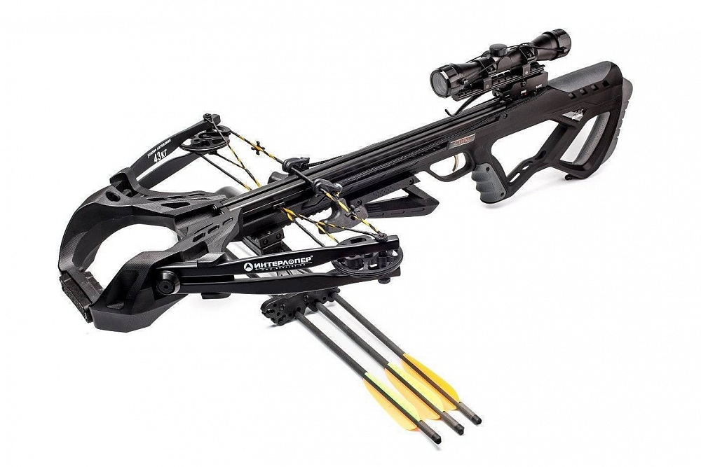 Арбалет блочный "Стикс" (черный, с комплектацией). Фото №2