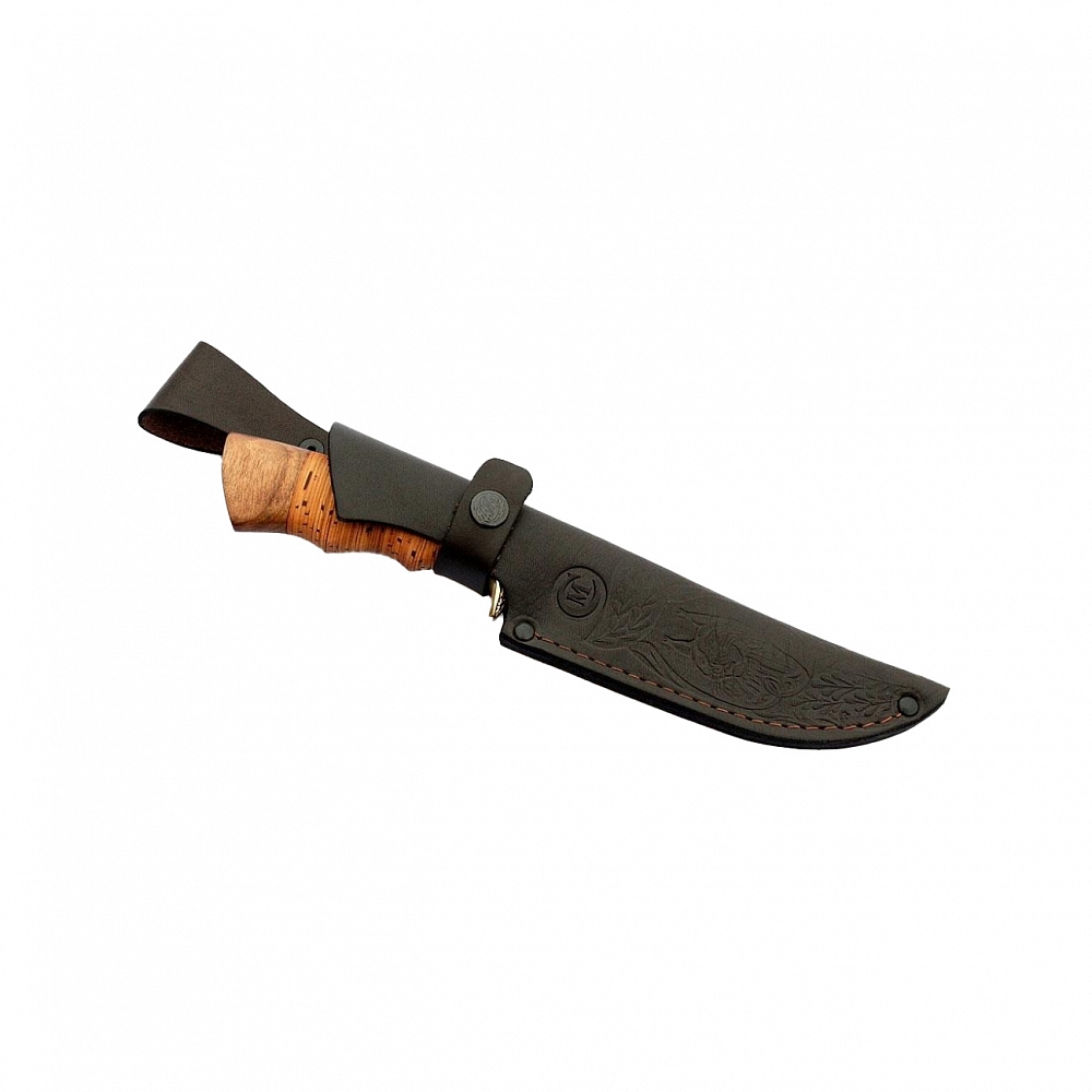 Нож МС Легионер, клинок 65х13, рукоять береста, литье, гравировка. Фото №3