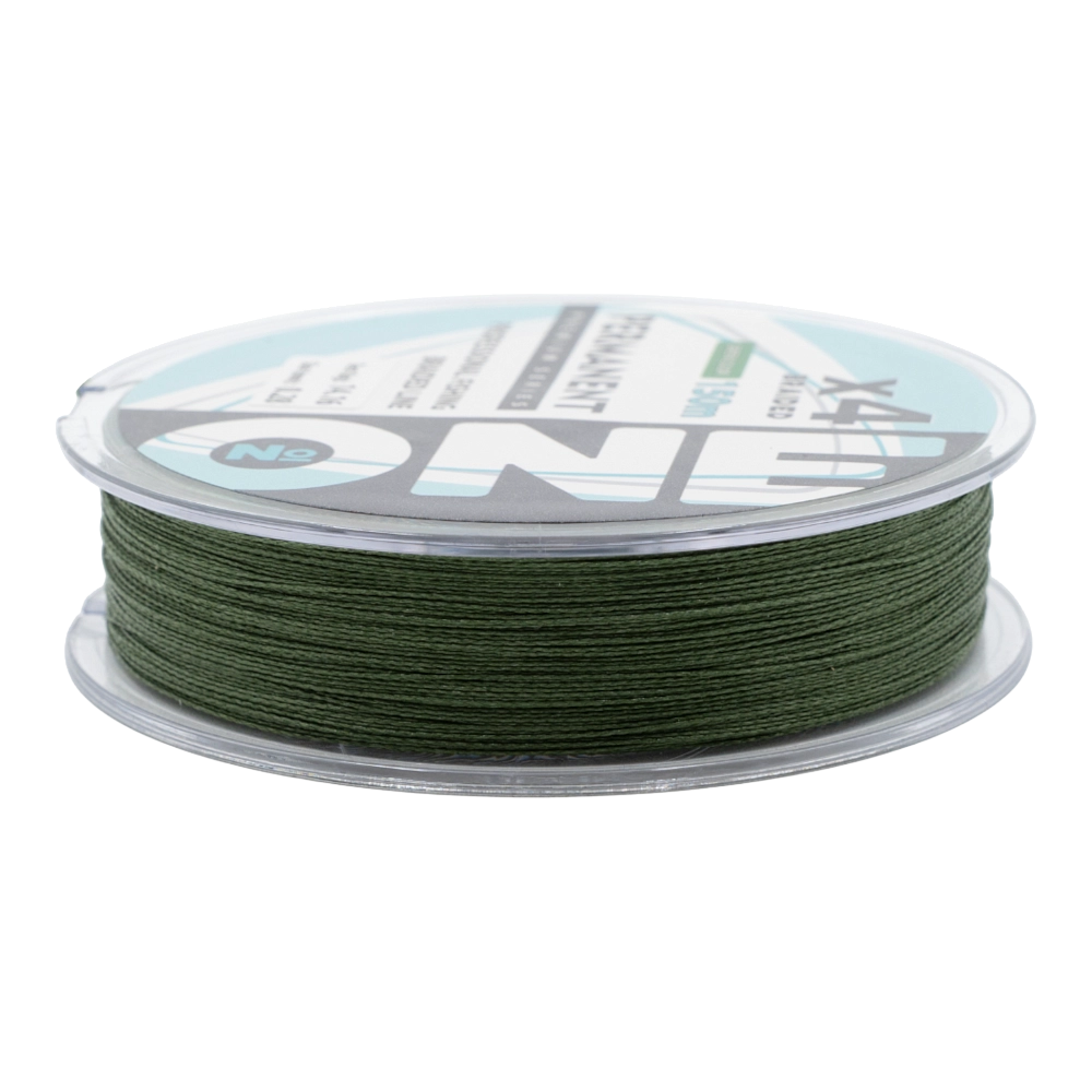 Плетеная леска №ONE PERMANENT Х4-150 (green) d0.28. Фото №3 Плетеная леска №ONE PERMANENT Х4-150 (green) d0.28. Фото №3
