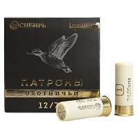 Патрон СИБИРЬ PREMIUM 12/70 охотничий дробовой 32г №1 (CX-2000) (пачка 25 шт) (в коробке 250шт)