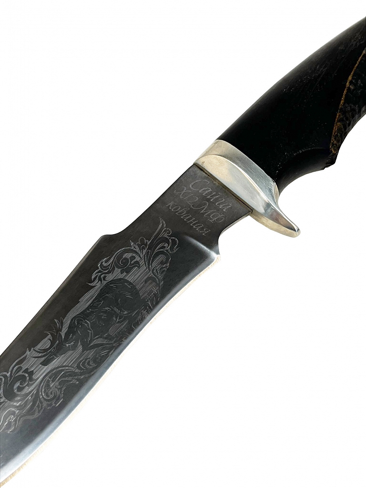 Нож "Сайга" Х12МФ (с рисунком) (Кашулин). Фото №4