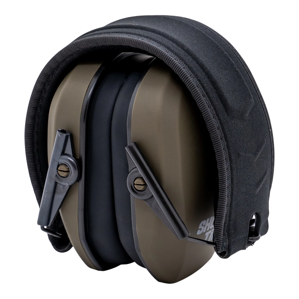 Наушники противошумные ShotTime 18 стрелковые, NRR 25dB /SNR 31dB, мягкое оголовье экокожа+ткань. Фото №3 Наушники противошумные ShotTime 18 стрелковые, NRR 25dB /SNR 31dB, мягкое оголовье экокожа+ткань. Фото №3