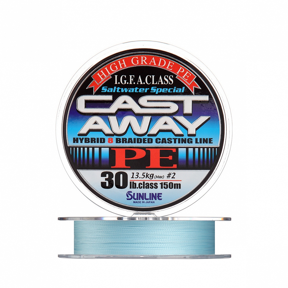 Шнур CAST AWAY PE 150mHG 12LB#0.8/5.6kg. Фото №2