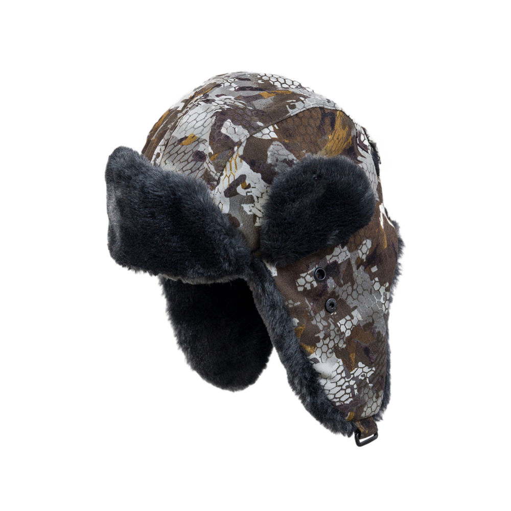 Шапка-ушанка "Ангара" утеплен. (смесовая ткань, зимние соты) (57-58) (Хольстер). Фото №1