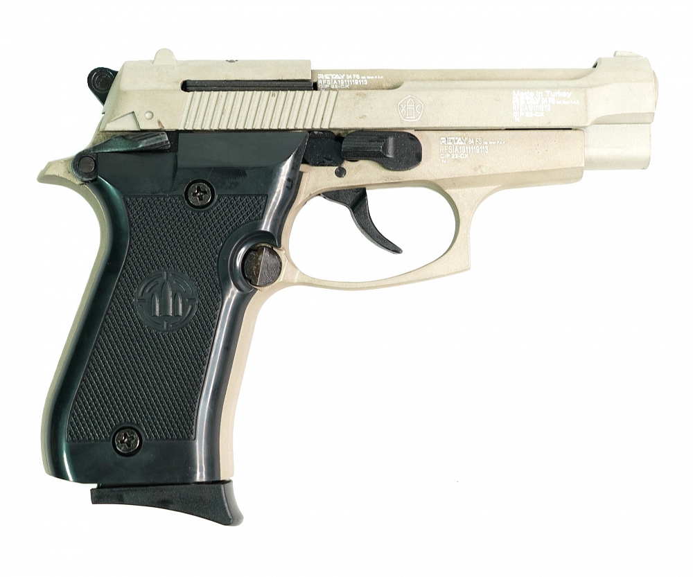 Пистолет охолощенный RETAY MOD84, (Beretta), Сатин, калибр 9mm. P.A.K. Фото №3