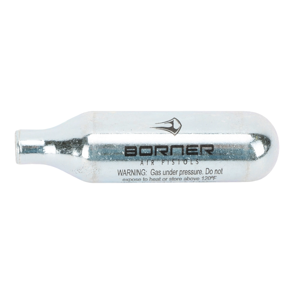 Баллончик "Borner", СО2, 8 г. (с логотипом) (в упак. 500 шт.) (Тайвань). Фото №1