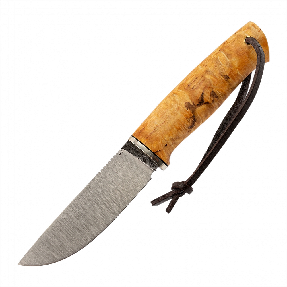 Нож "Барбус" клинок D2, рукоять самшит,пирография. Фото №2