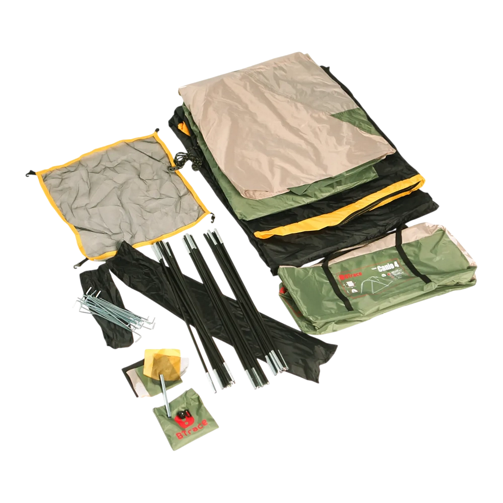 Палатка BTrace Canio 4 (Зеленый/Бежевый). Фото №5