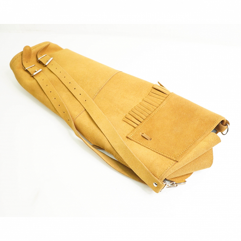 Колчан Tento - замшевый желто-коричневый (застежка - рог буйвола). Фото №3