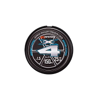 Плетёный шнур YGK X-Braid Braid Cord X4 150m Chartreuse #1.5, 0.205мм, 25lb, 11.3кг