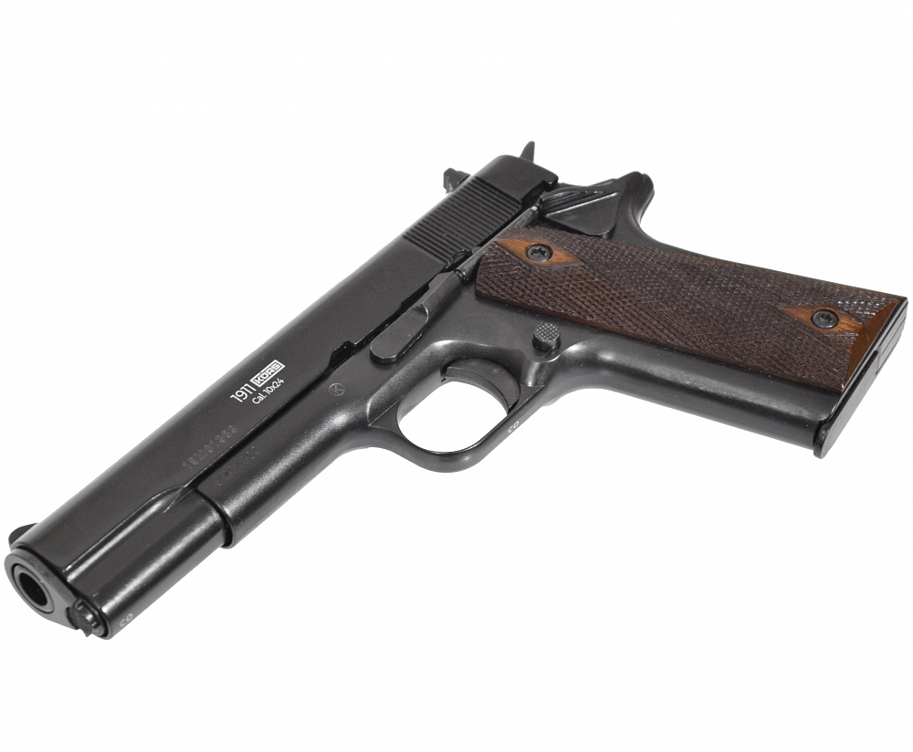 Оружие списанное, охолощенное пистолет CLT 1911 CO калибр 10х24 (черный). Фото №5