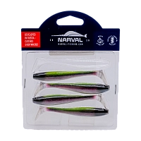 Приманка силиконовая Narval Fishing Choppy Tail 100мм, (5шт. упак.) цвет (#053) Phantom