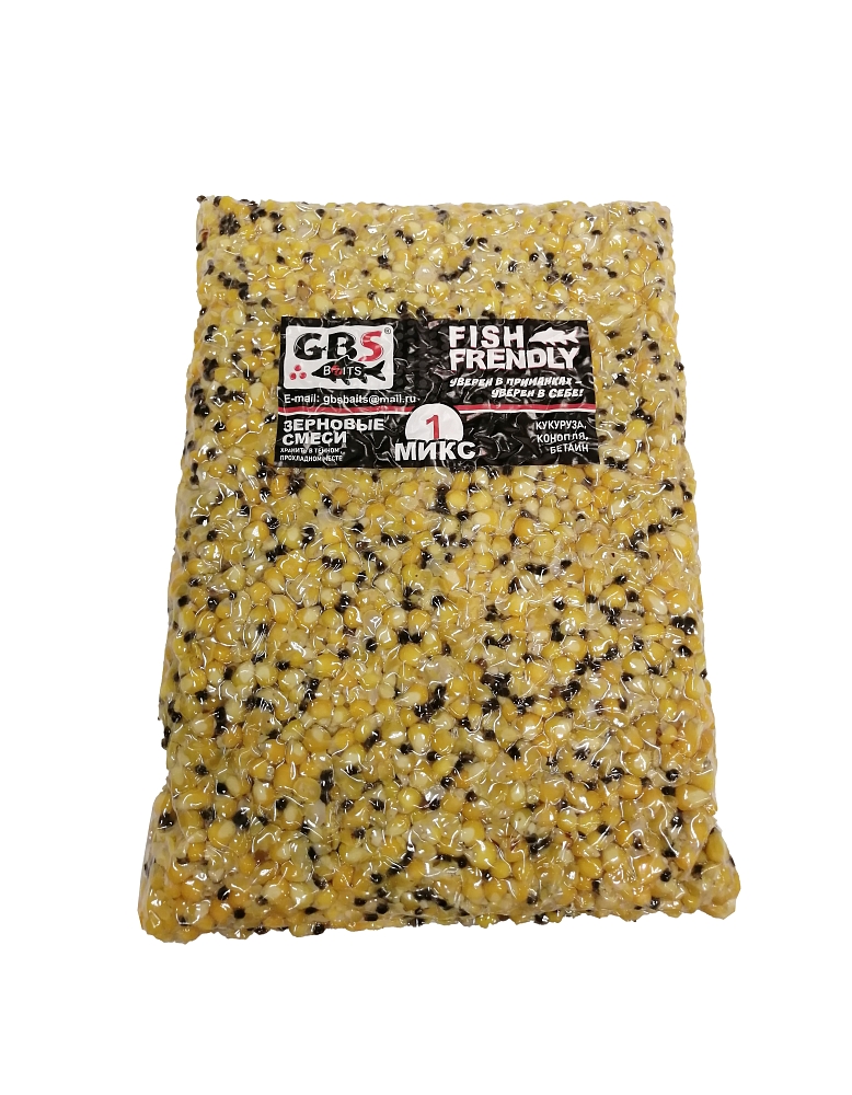 Зерновая смесь GBS baits (кукуруза, конопля, бетаин) 2кг. Фото №2