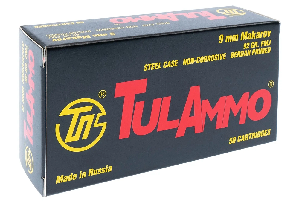 Патрон нарезной пистолетный УПЗ (ТПЗ) 9 мм Makarov 9х18 FMJ 91 gr. об.биметал (50шт) в коробке 1000 ш. Фото №1 Патрон нарезной пистолетный УПЗ (ТПЗ) 9 мм Makarov 9х18 FMJ 91 gr. об.биметал (50шт) в коробке 1000 ш. Фото №1