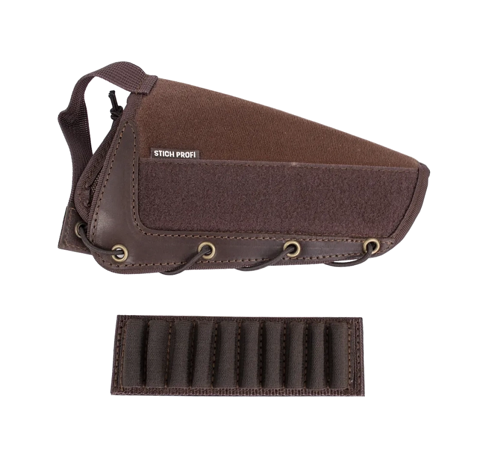 Патронташ Stich Profi на приклад на 10 патронов (7,62 кбр.) / Коричневый /. Фото №1