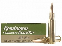 Патрон нарезной REM калибр 308 Win Premier Accu Tip Boat Tail (165g) (в коробке 20 шт.)