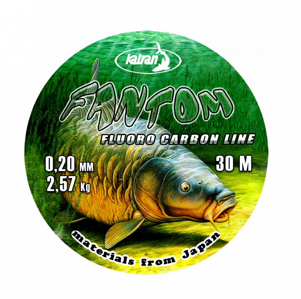 Леска флюорокарбон FANTOM 0,40 мм 30 м. Фото №1