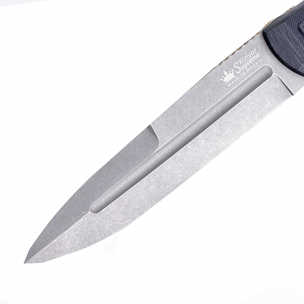 Нож Legion AUS-8 BT (Черный, Черная рукоять, черные ножны). Фото №3